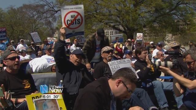 Retirees fighting to protect their pension